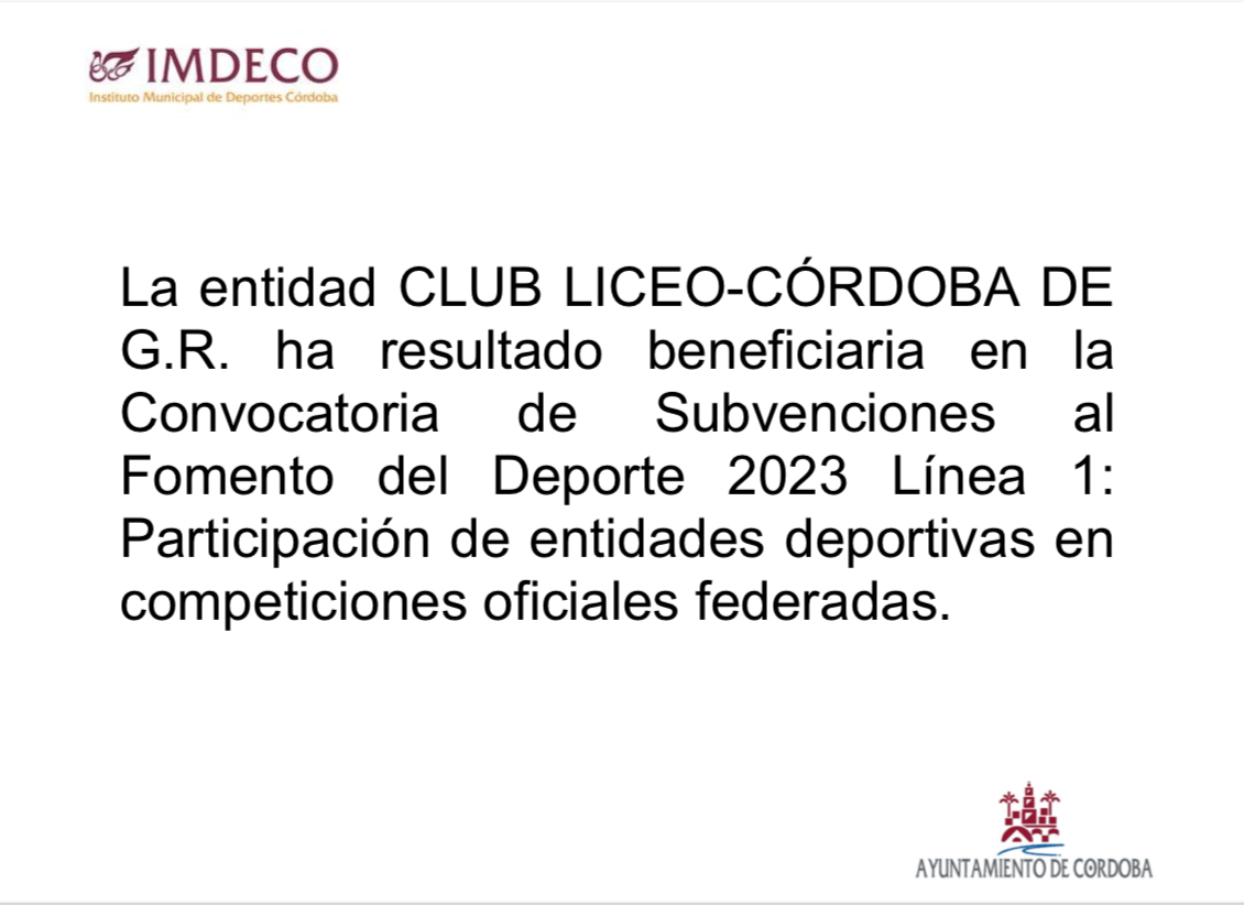 ENTIDAD DEPORTIVA BENEFICIARIA.